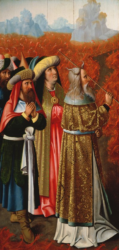 Moïse séparant les eaux de la mer Rouge - Colijn de Coter